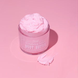 STRAWBERRY SORBET - Body Butter : with Shea butter, jojoba oil and strawberry extract, Hydrating, Nourishing & Healing vegan formula 100g