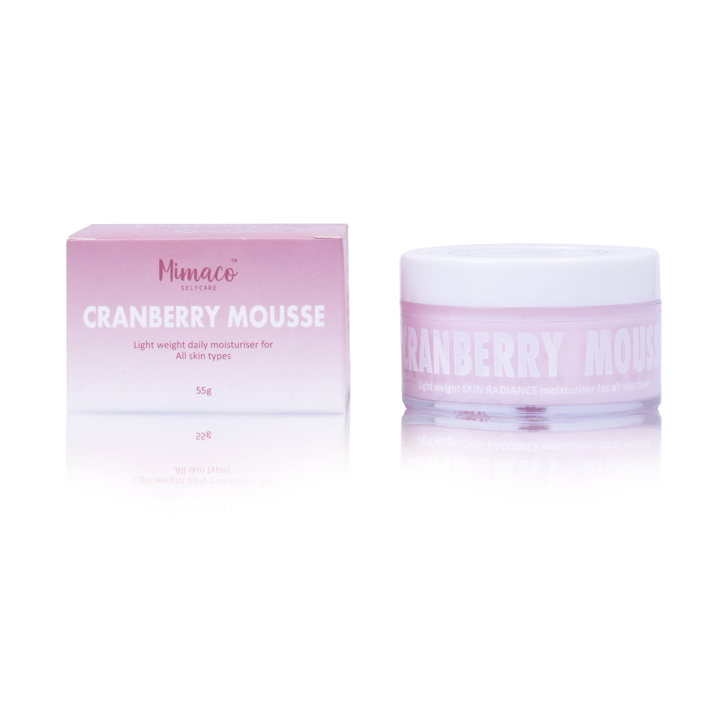 CRANBERRY MOUSSE face moisturiser for Radiance (all skin types)55g