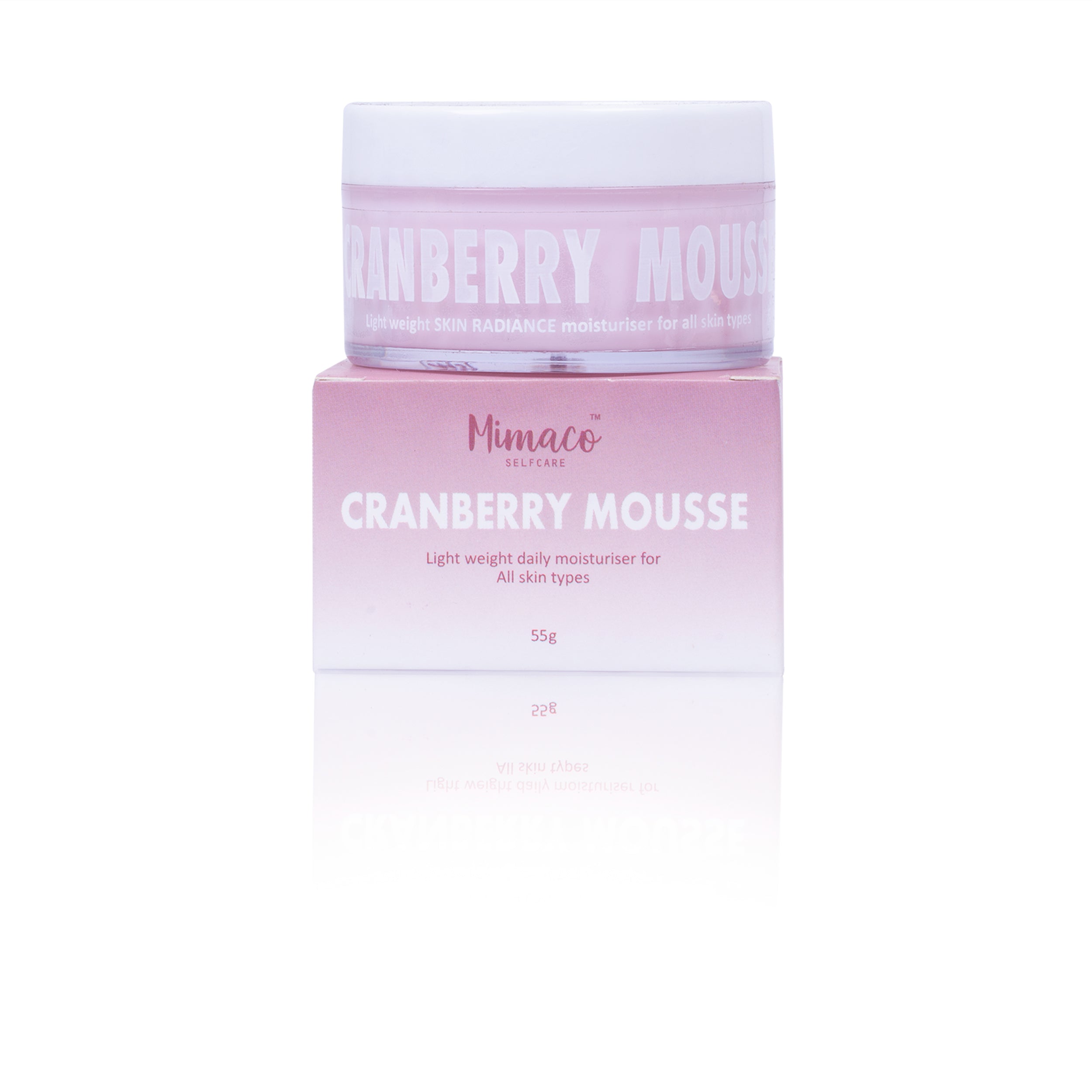 CRANBERRY MOUSSE face moisturiser for Radiance (all skin types)55g