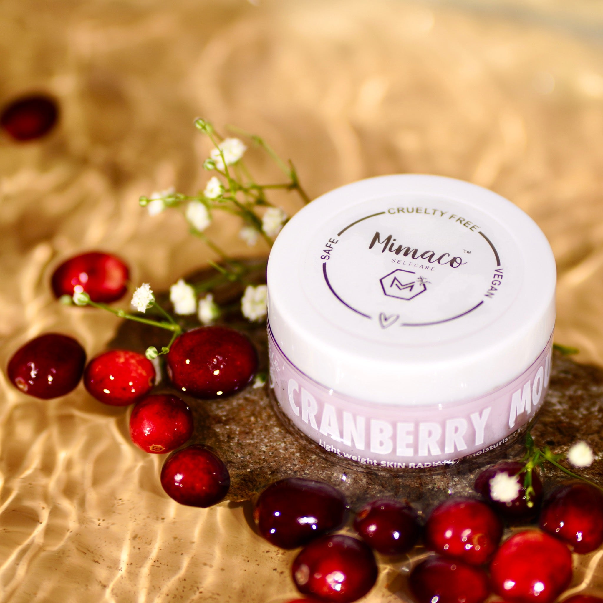 CRANBERRY MOUSSE face moisturiser for Radiance (all skin types)55g